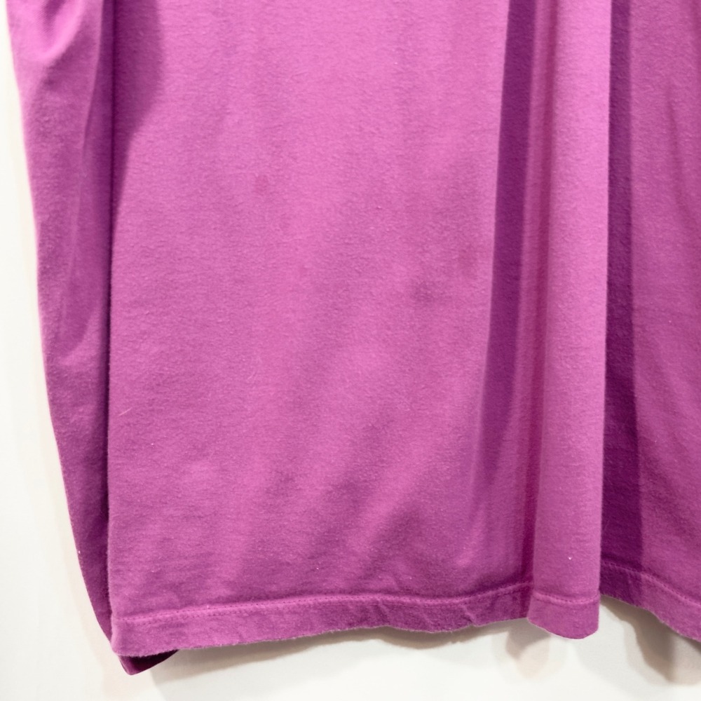 Liz & Me Plus Size 30W 32W Top 4X Purple Floral Top V Neck Short Sleeve 350 - Picture 6 of 7